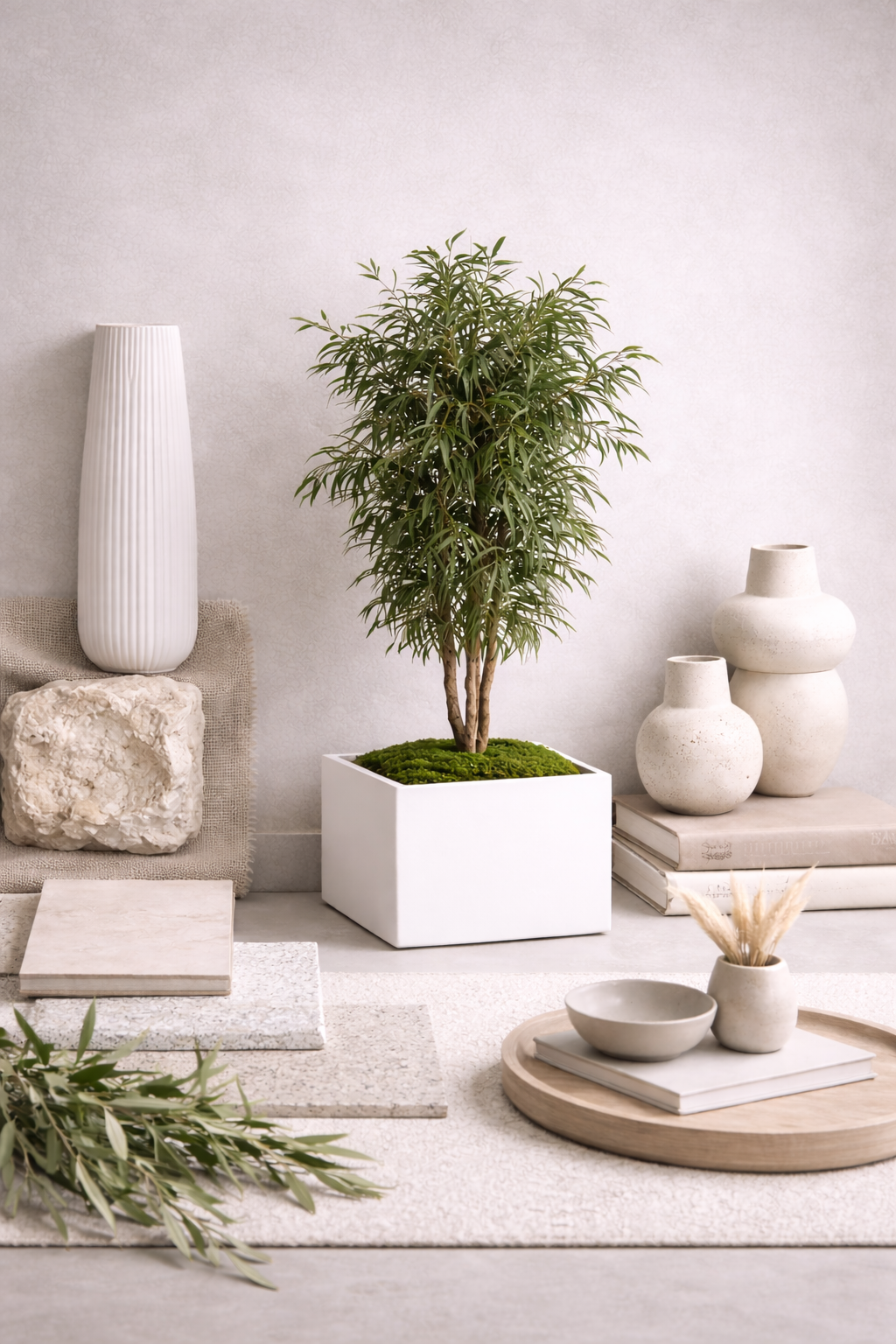 Preserved Nicoly Tree Vertical Object - Slim