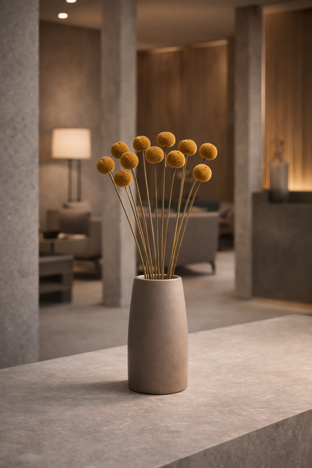 Preserved Craspedia Surface Object 05 – Tall