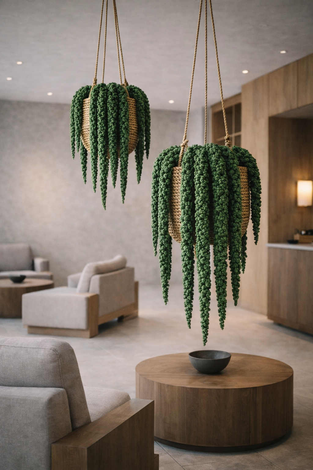 Preserved Hanging Amaranthus Spatial Statement 07