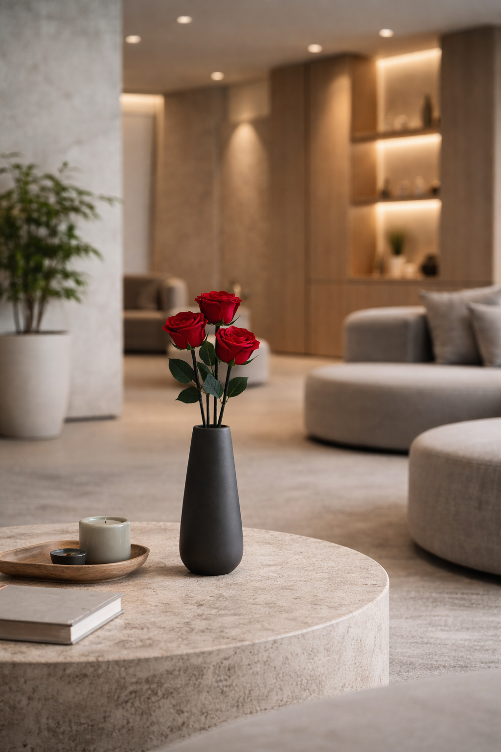 Preserved Rose Surface Object 03 – Tall